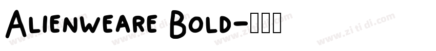 Alienweare Bold字体转换